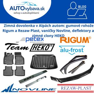 🚐❄️ Zimná dovolenka v Alpách autom bez mokrých kobercov a unaveného kufra – pomôžu Rigum, Rezaw Plast, Petex, Novline,...