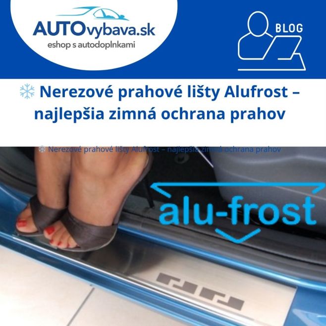 ❄️ Nerezové prahové lišty Alufrost – zimná ochrana prahov...